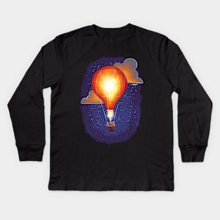 Serenity - Night Balloon Kids Long Sleeve T-Shirt